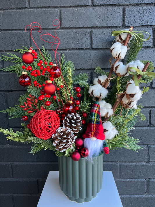 Gnome for the Holidays Centerpiece